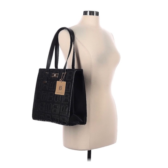 Laura Biagiotti black monogram tote - Picture 2 of 11